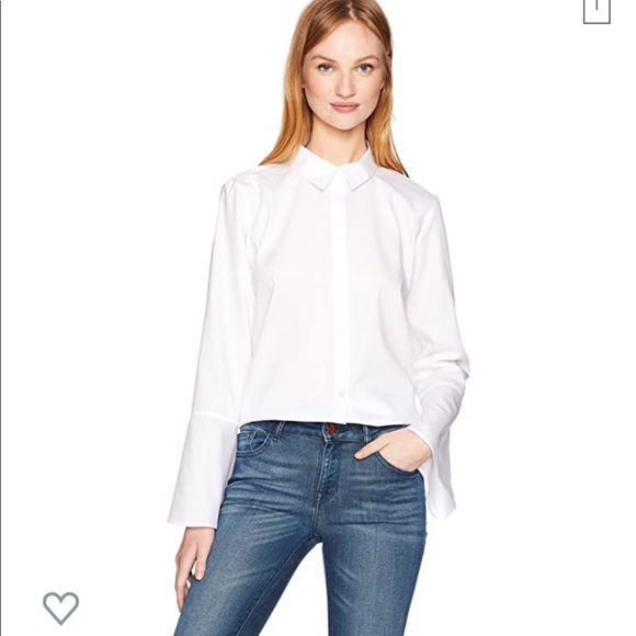 Calvin Klein Tops - NWT Calvin Klein Button Front Flare Sleeve Top